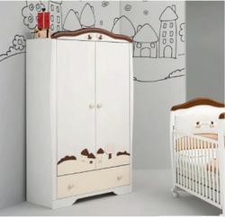 MIBB шкаф PAESAGGIO White/chocolat 620wcem