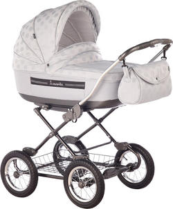 Roan универсальная коляска Marita Lux Chrome Белый 110905/L-CH-S-123