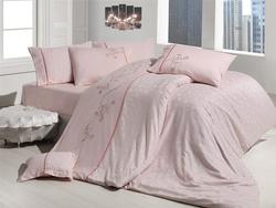 First Choice постільна білизна vip сатин жаккард євро s-81 crystal eros pembe m003890
