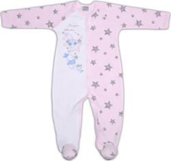 Garden baby комбінезон велетень "Little star" рожевий 80 розовый звездочки 10604-07-80-рожевий зірочки