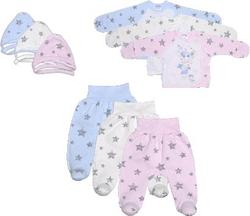 Garden baby комплект из 3 предметов "Little star", молочный 62 50014-07-62-молочний зірочки