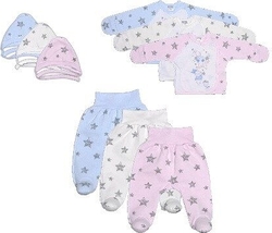 Garden baby комплект з 3 предметів "Little star", молочний 62 50014-07-62-молочний зірочки