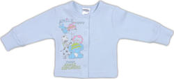 Garden baby кофточка з рукавичкою "Весела компанія" блакитна 56 голубой 17039-02-56-блакитний