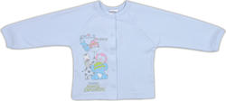 Garden baby кофточка реглан "Весела компанія" блакитна 74 голубой 17094-02-74-блакитний