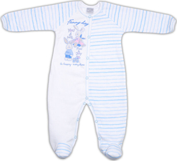 Garden baby комбинезон кэри "Fanny day" голубая полоска 74 полоска голубым 10171-07-74-смужка блакит