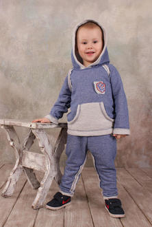 Модный карапуз костюм спортивный для мальчика 86 03-00563-86 синий