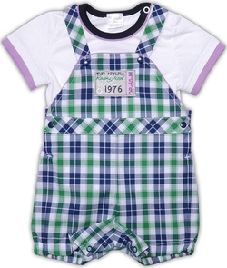 Garden baby "Премиум клуб" комплект  68 42140-03/38-68-білий/синьо-зелена кліт.