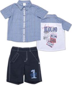 Garden baby комплект "Флаги" 92 42142-38/39-92-чорно-блак.кліт./синій