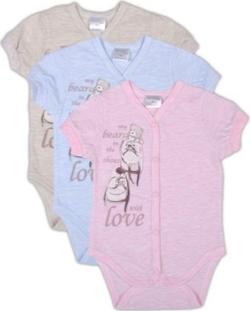 Garden baby боди-футболка "My shoes", голубой меланж 62 19375-03-62-блакитний меланж