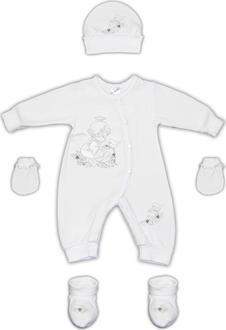 Garden baby крестильный комплект "Музыкальный ангел", белый 56 29175-02-56-білий