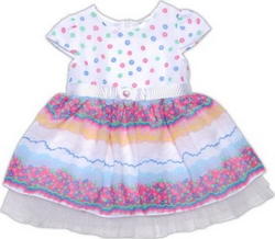 Garden baby платье "Сладкая мечта"  80 45041-41-80-горох на рожев.