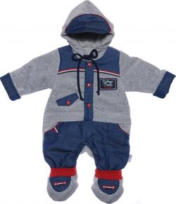 Garden baby комбинезон "Джинс", меланж/джинс 62 10221-01/26-62-меланж/джинс