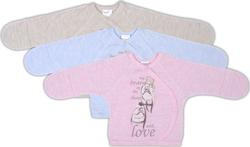 Garden baby распашонка "My shoes", розовый меланж 56 18094-03-56-рожевий меланж