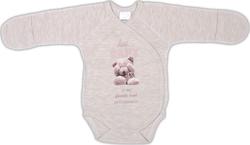 Garden baby боди распашонка "Игра в прятки", бежевый меланж 56 19255-02-56-бежевий меланж
