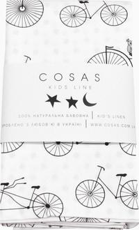 COSAS пододеяльник бязь 110х140 см Велосипеды белый 4822053062776-110х140