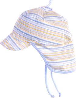 Garden Baby шапка с козырьком и пелериной, желто-голубой 44 25400-03-44-желто-голубой