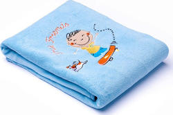 Sensillo плед с вышивкой Kids  blue 19273ber