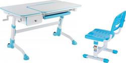 FunDesk стол-трансформер Amare с выдвижным ящиком + детский стул SST3 Blue Amare with drawer Blue +SST3 Blue