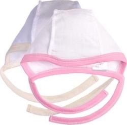 Garden baby чепчик, белый-розовый кант 40 25058-16-40-белый-розовый