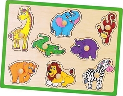 Viga Toys рамка-вкладыш пазлы с рукоятками Дикие животные 50019afk