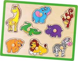 Viga Toys рамка-вкладыш пазлы с рукоятками Дикие животные 50019afk