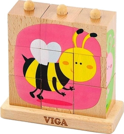 Viga Toys пазл-пирамидка Насекомые 50158afk