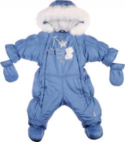 Garden baby комбінезон-трансформер "Ластенок" сіро-синій 68 101010-36/32-68-синя сталь