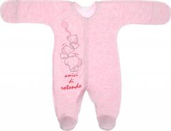 Garden baby комбинезон "Слоники" розовый меланж 50 10775-07-50-розовый меланж