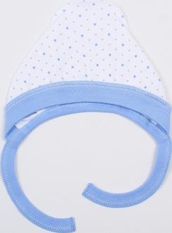 Верес чепчик Hello Bunny white-blue 38 105.47.38