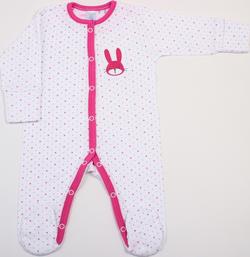 Верес комбинезон Hello Bunny white-pink 74 101.45.74