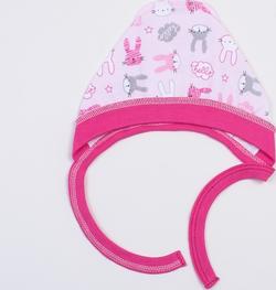Верес чепчик Hello Bunny pink 44 105.44.44
