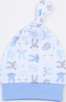 Верес шапочка-узелок Hello Bunny blue 44 106-2.46.44