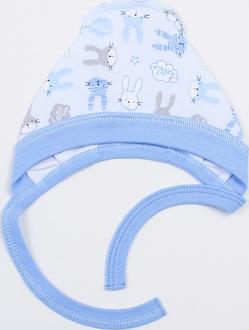 Верес чепчик Hello Bunny blue 38 105.46.38