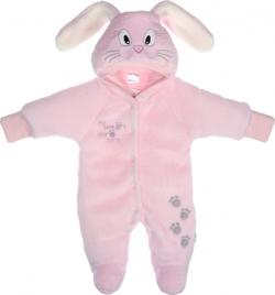 Garden baby комбинезон махра, розовый 68 10435-25/32-68-розовый