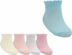 YO шкарпетки SKL / BABY / GIRL, в асортименті 0-3 SKL/BABY/GIR (0-3 мес)