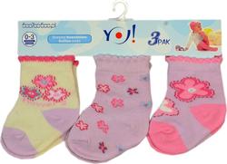 YO носки SKF/3-PAK/GIRL, в ассортименте 3-6 SKF/3-PAK/GIRL (3-6)