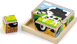 Viga Toys пазл-кубики 9 штук Ферма 59789afk