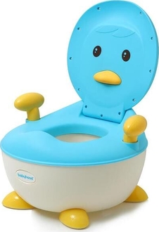 Babyhood детский горшок Пингвин голубой BH-113B