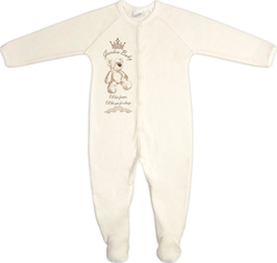 Garden baby комбинезон керри "Драгоценный мишка", светло-молочный 68 10178-02-68-св.молочный