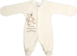 Garden baby комбинезон малютка "Драгоценный мишка", светло-молочный 56 10776-02-56-св.молочный