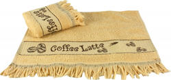 IzziHome набор полотенец для кухни махровых 45х70 COFFEE бежевый 41291bt