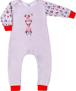 Верес комбинезон-спальник "Penguins red"  86 101-1.65.86