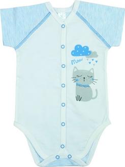 Верес боди короткий рукав "Cloud Cat blue" 68 102-1.33.68