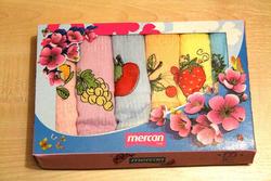 Mercan набор из 6-ти полотенец вафля, 45x65 ягодки m015362