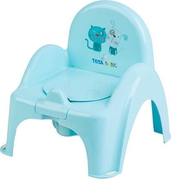 Tega горшок-стульчик Кот и Пес голубой PK-007-101