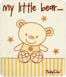 BabyOno одеяло сатиновое (80x100 см) "Мишка" 1409/01bo