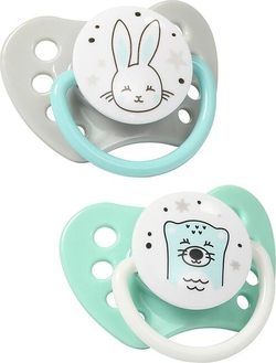 BabyOno пустышка анатомическая силиконовая Natural nursing 0-3 мес. 1226/01bo