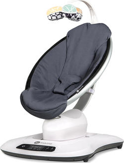 4moms кресло-качалка Mamaroo 4.0 dark grey cool mesh 817980016347