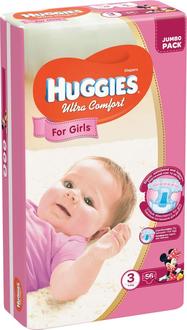 Huggies подгузники Ultra Comfort для девочек Jumbo Pack 5029053565354