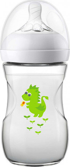 Avent пляшечка для годування дитини Natural с декором Дракон 260 мл 1 шт 8710103870074